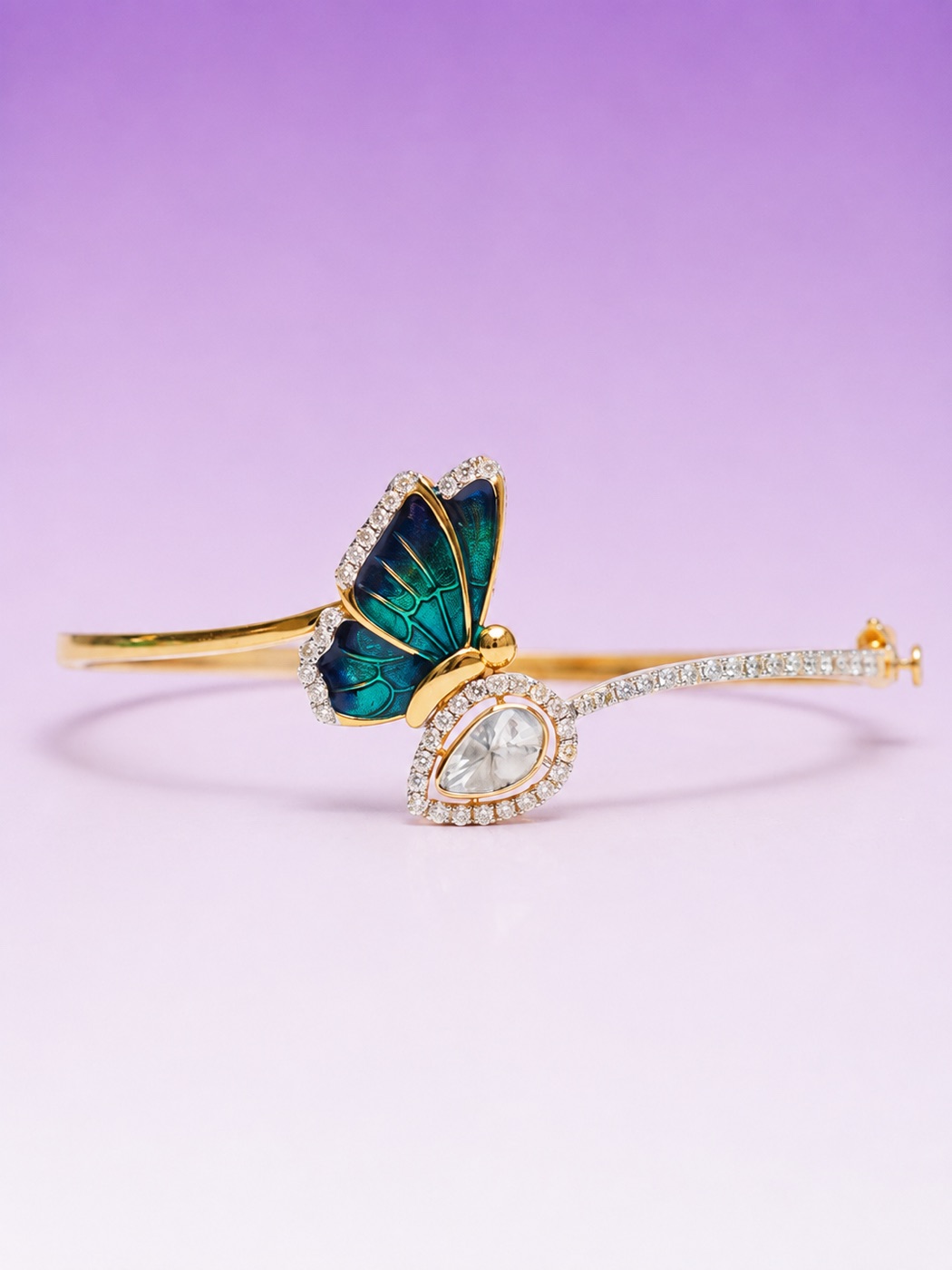 Enamel Butterfly Bracelet