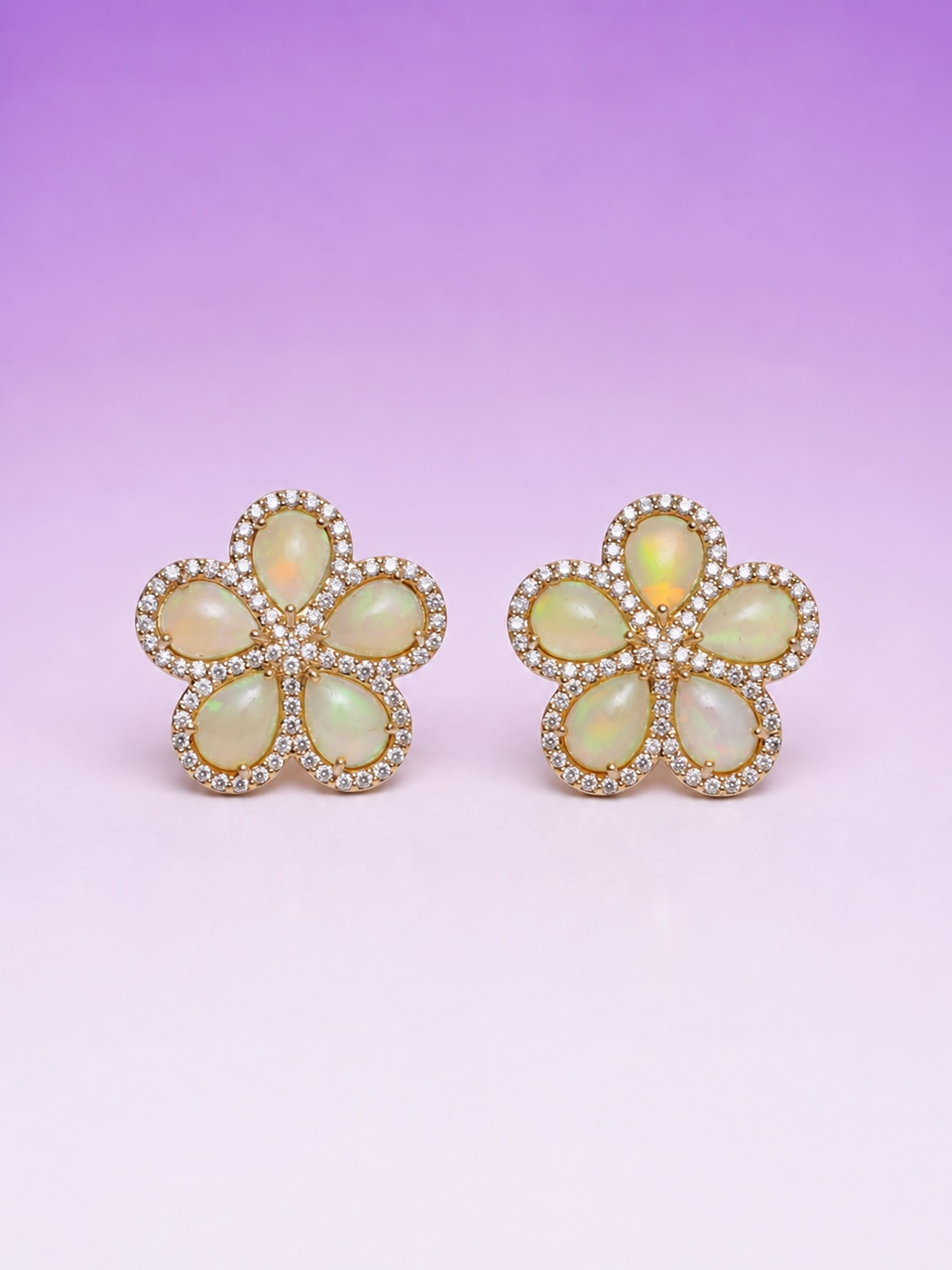 Opal Blossom Studs