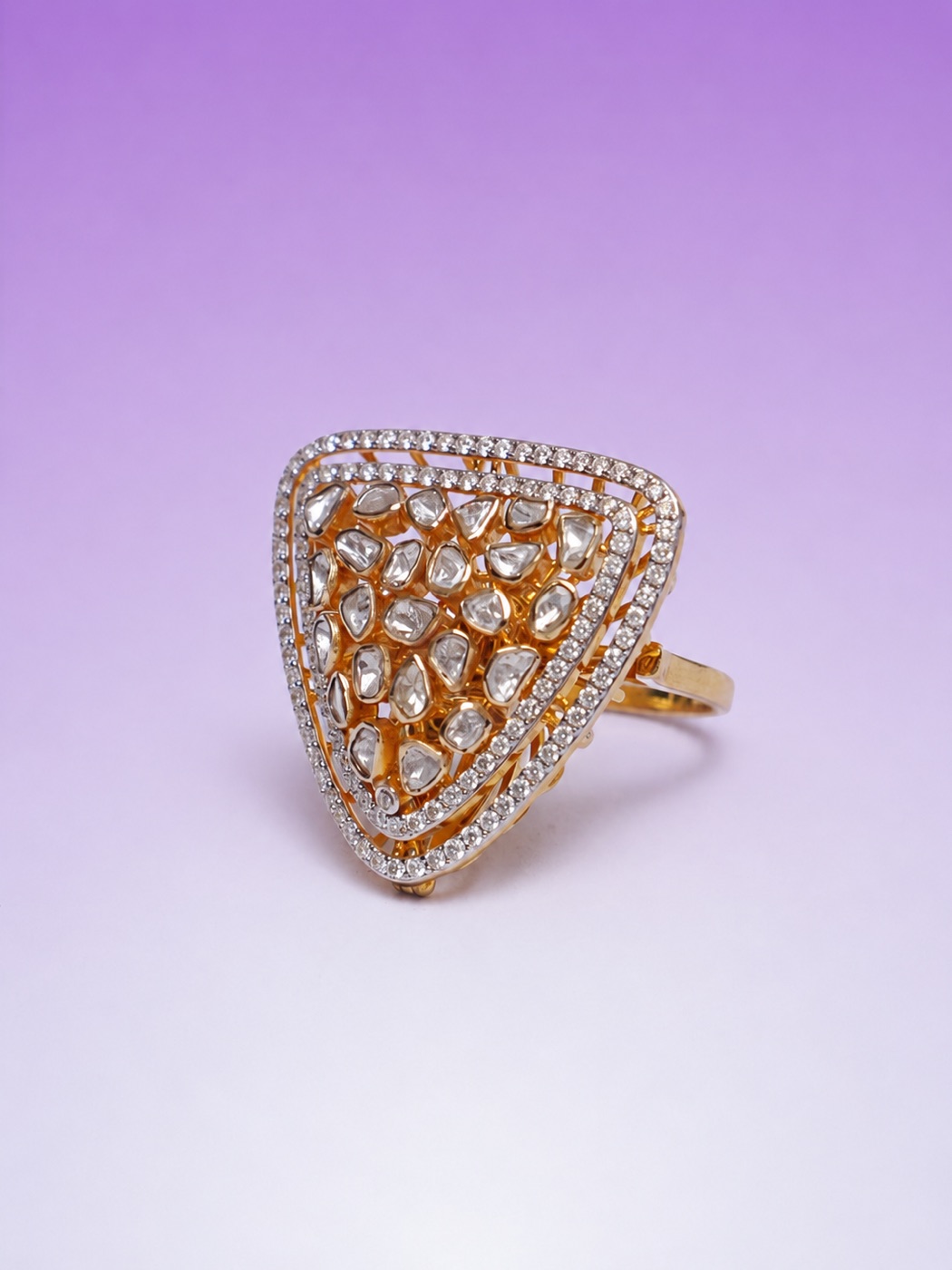 Rose-Cut Dome Ring