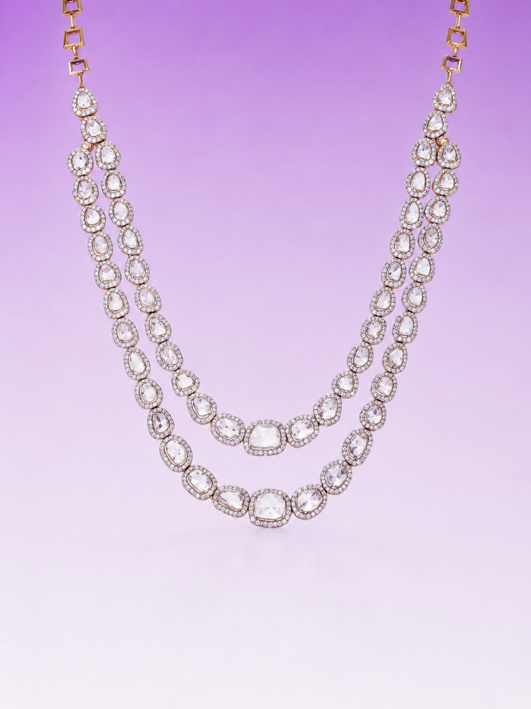 Twin-Line Diamond Necklace